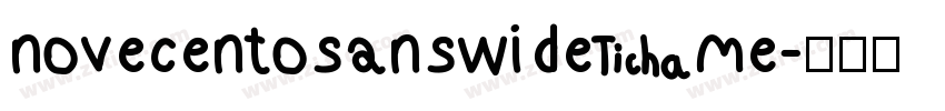 novecentosanswide me字体转换